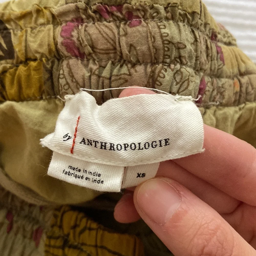 Anthropologie Patchwork Joggers - Picture 3 of 4